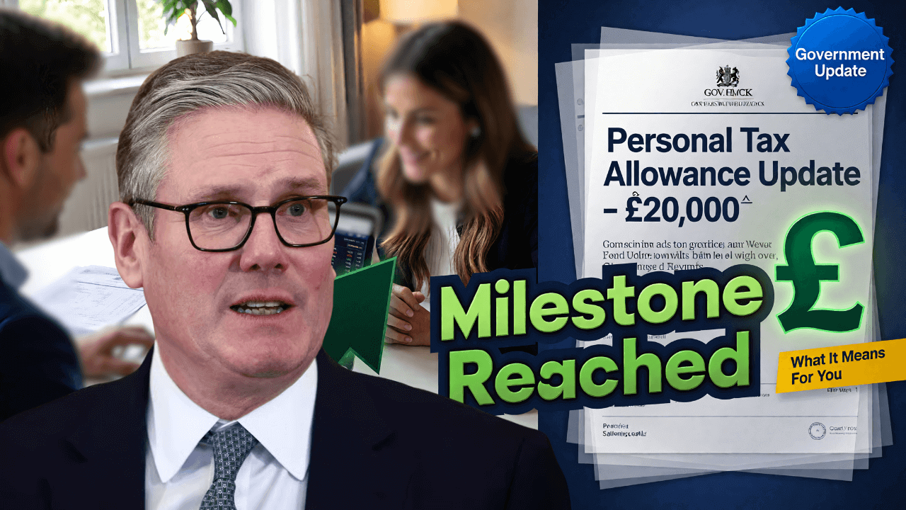 £20,000 Personal Tax Allowance Milestone Reached as UK Government Issues Update
