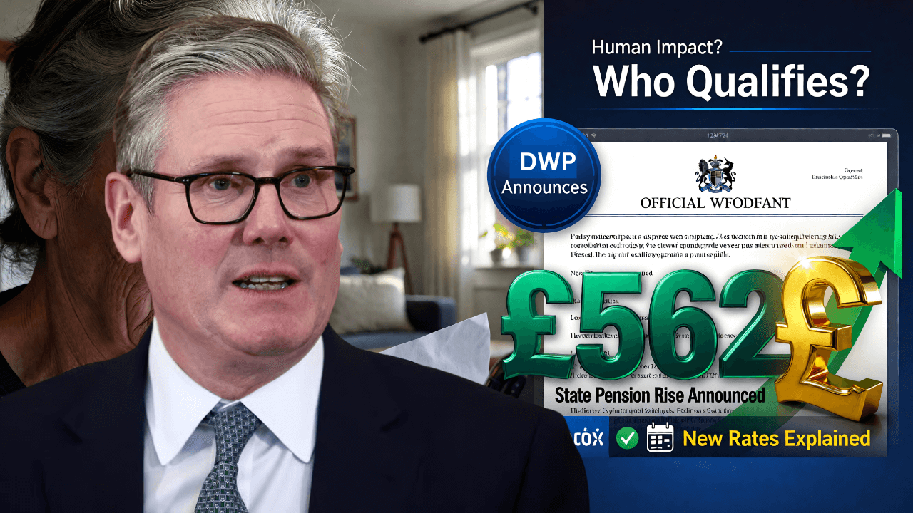 DWP Announces £562 State Pension Rise – Who Qualifies
