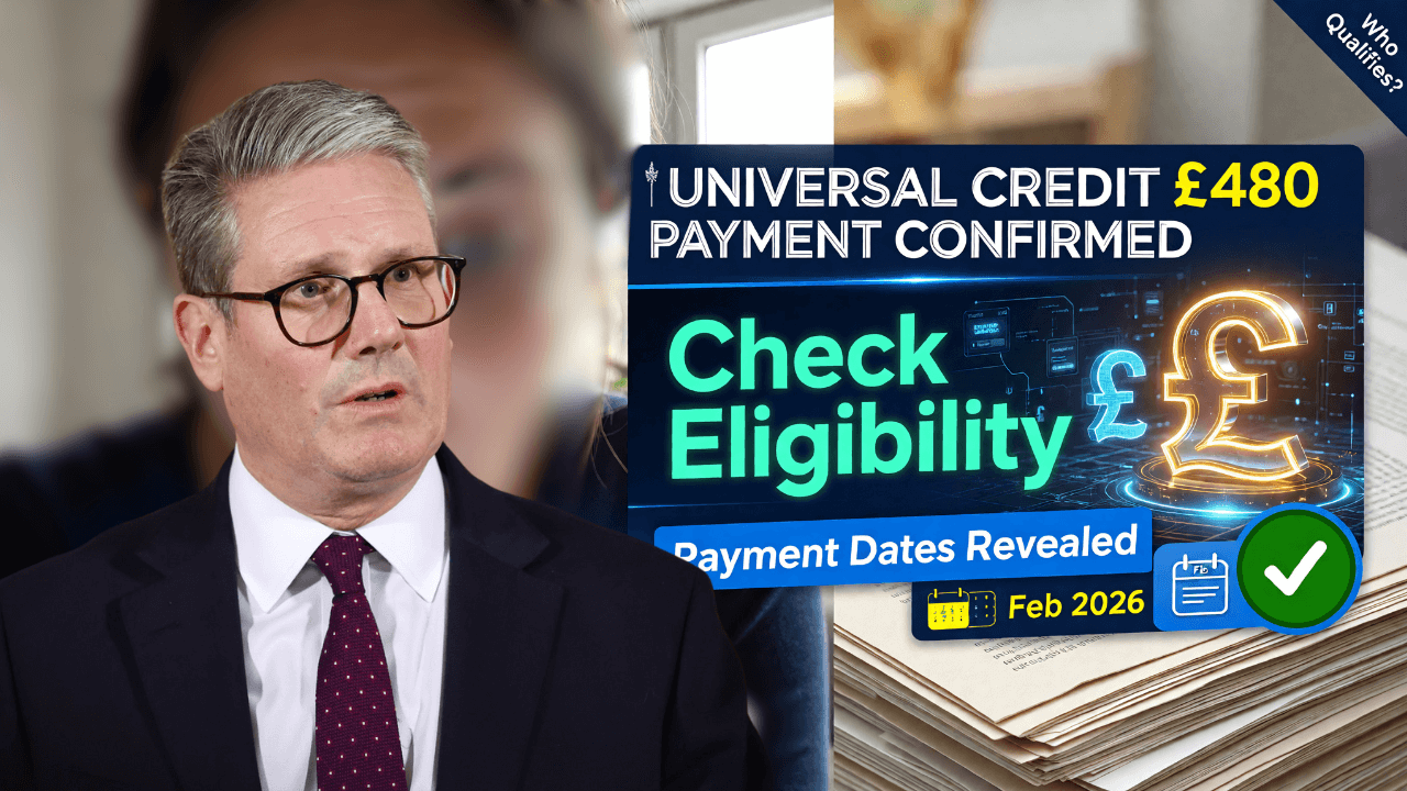 DWP Officially Confirms £480 Universal Credit Payment for February 2026 – Check Eligibility & Dates