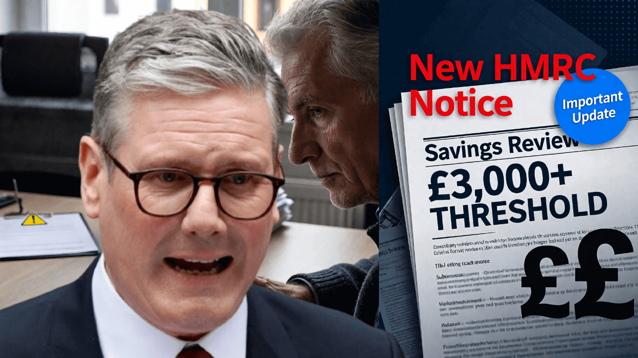 HMRC Confirms New Notices for Pensioners With £3,000+ in Savings