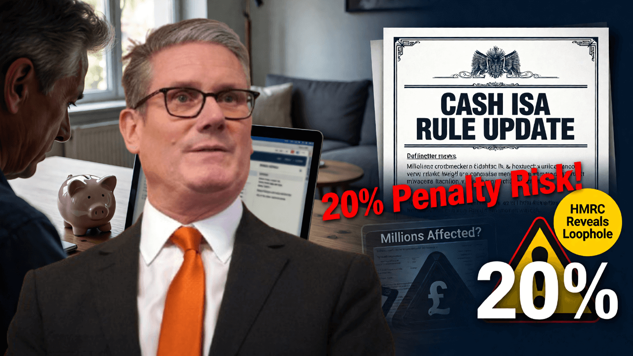 HMRC Reveals Cash ISA Loophole — Millions Could Face New 20% Penalty