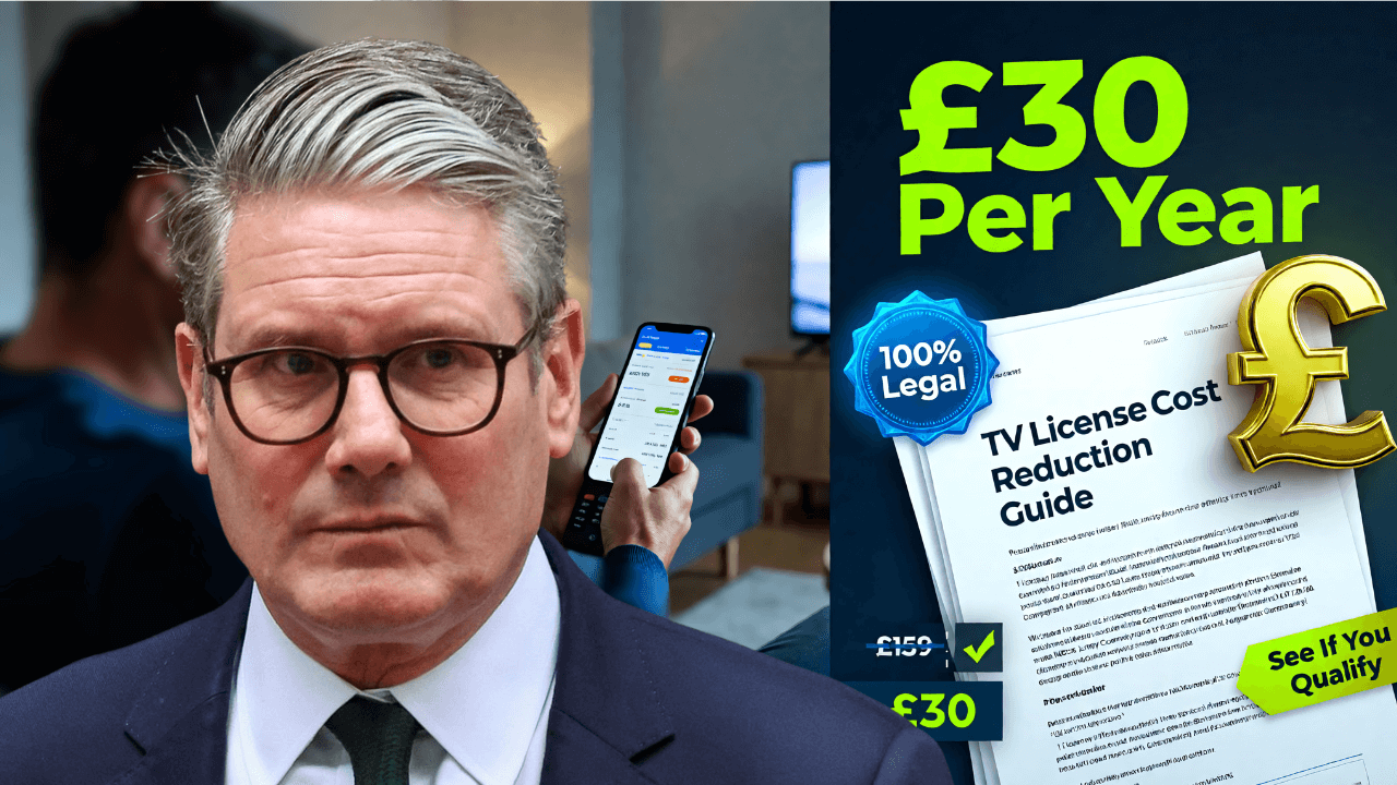 How to Cut Your TV Licence Cost to £30 Per Year – 100% Legal