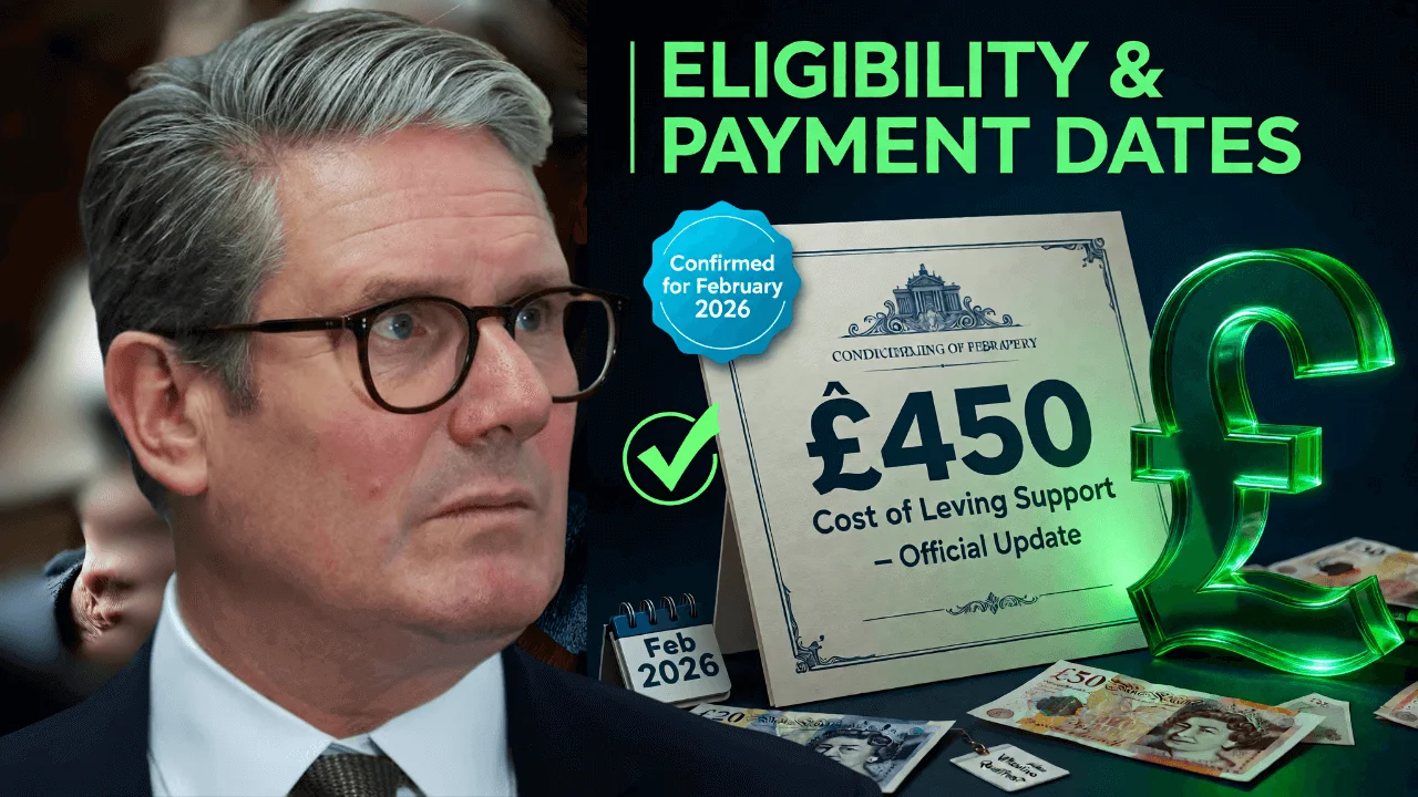UK £450 MSC Cost of Living Payment – February 2026 Eligibility, Dates & Full Details