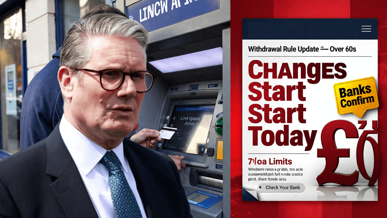 UK Banks Officially Confirm New Withdrawal Limits for Over-60s – Changes Start Today